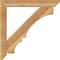 Ekena Millwork Balboa Slat Rough Sawn Bracket w/ Offset Brace, Western Red Cedar, 6"W x 38"D x 38"H BKT0604X38X38BOA06RWR - alternate 4